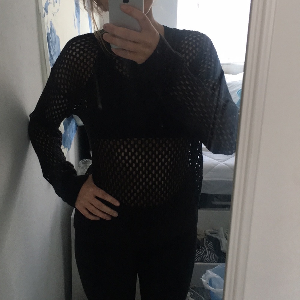 mesh long sleeve shirt